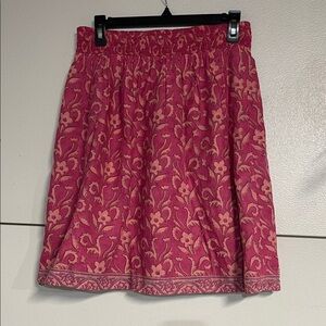 SUNDANCE BOHO REVERSIBLE SKIRT SMALL MEDIUM PINK BLUE